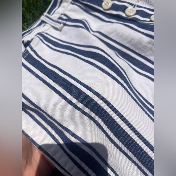 60s Vintage Wrangler Misses Striped Button Fly Jeans - Picture 3 of 13